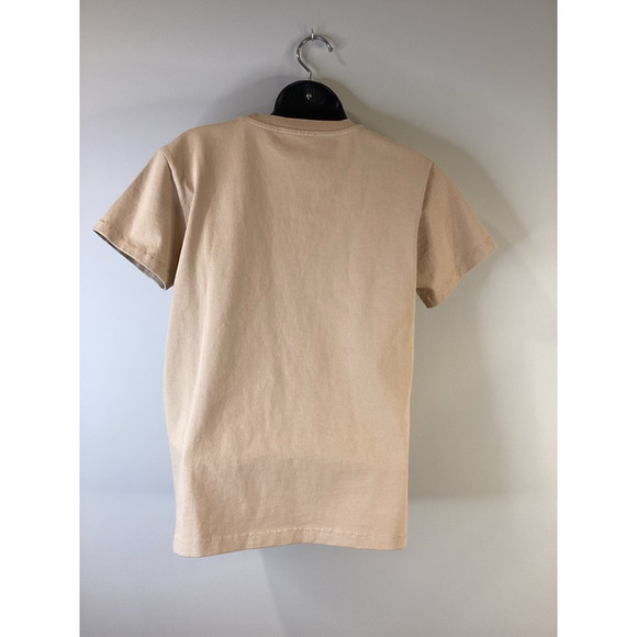 Helmut Lang Unisex T-Shirt Beige Crew Neck Short Sleeve Cotton Womens M Mens XS - Picture 8 of 12
